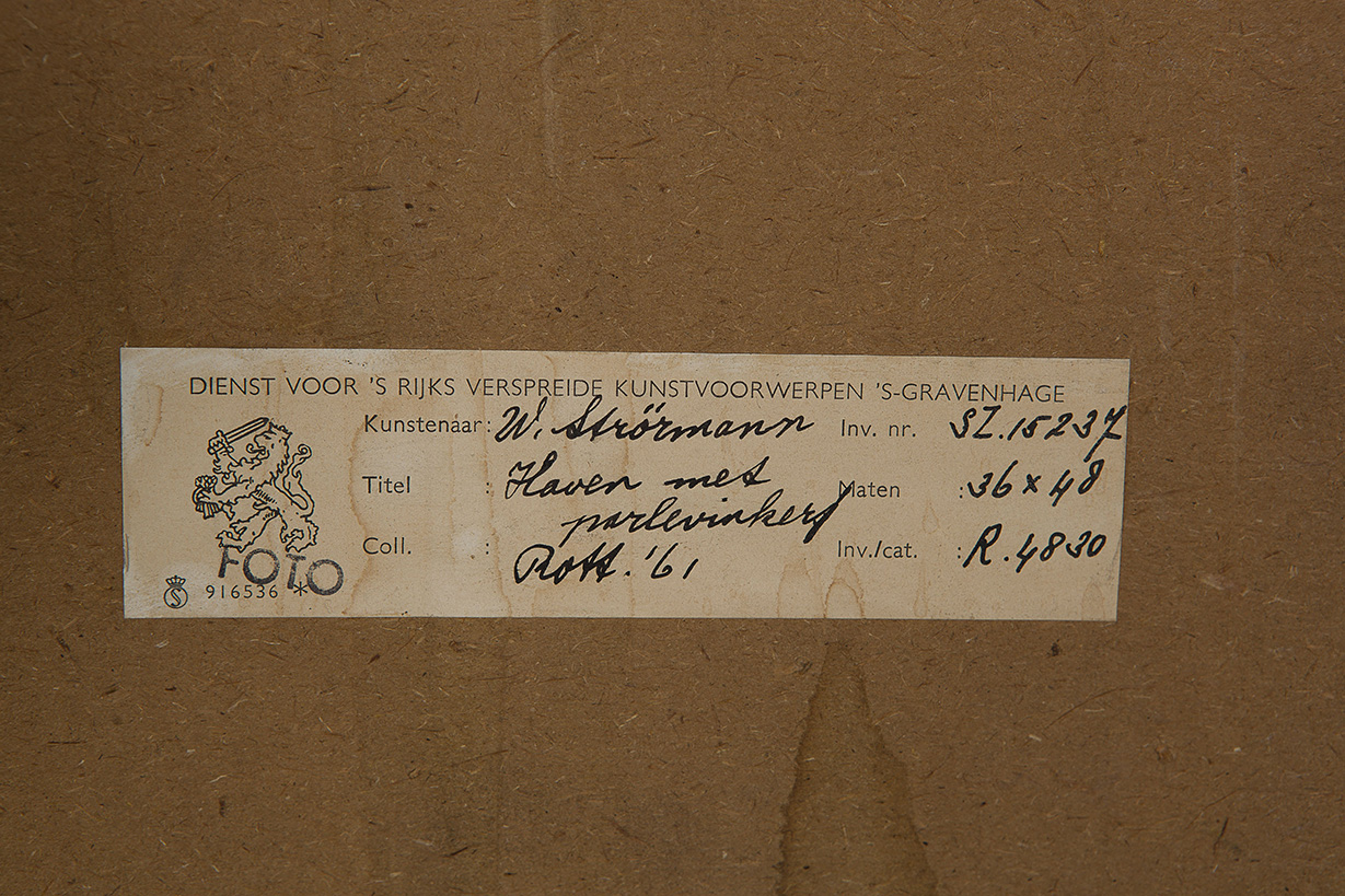 Wim Strörmann - Haven met parlevinkers - Litho - gesigneerd r.o. - oplage 6/15 - BKR Rotterdam kopen? Bied vanaf 10!