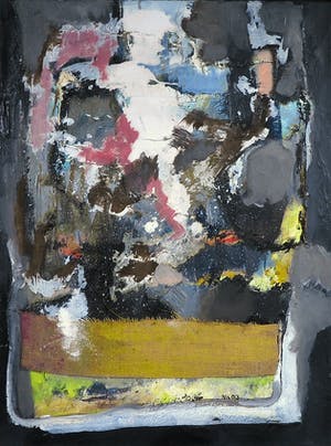 Frans Nicolai - Gemengde techniek op doek, Zonder titel - Ingelijst kopen? Bied vanaf 1!