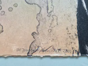 Jurjen Ravenhorst - Grote kleuren lithografie "vulkaan bij nacht" - zeer kleine oplage (5/24) kopen? Bied vanaf 53!