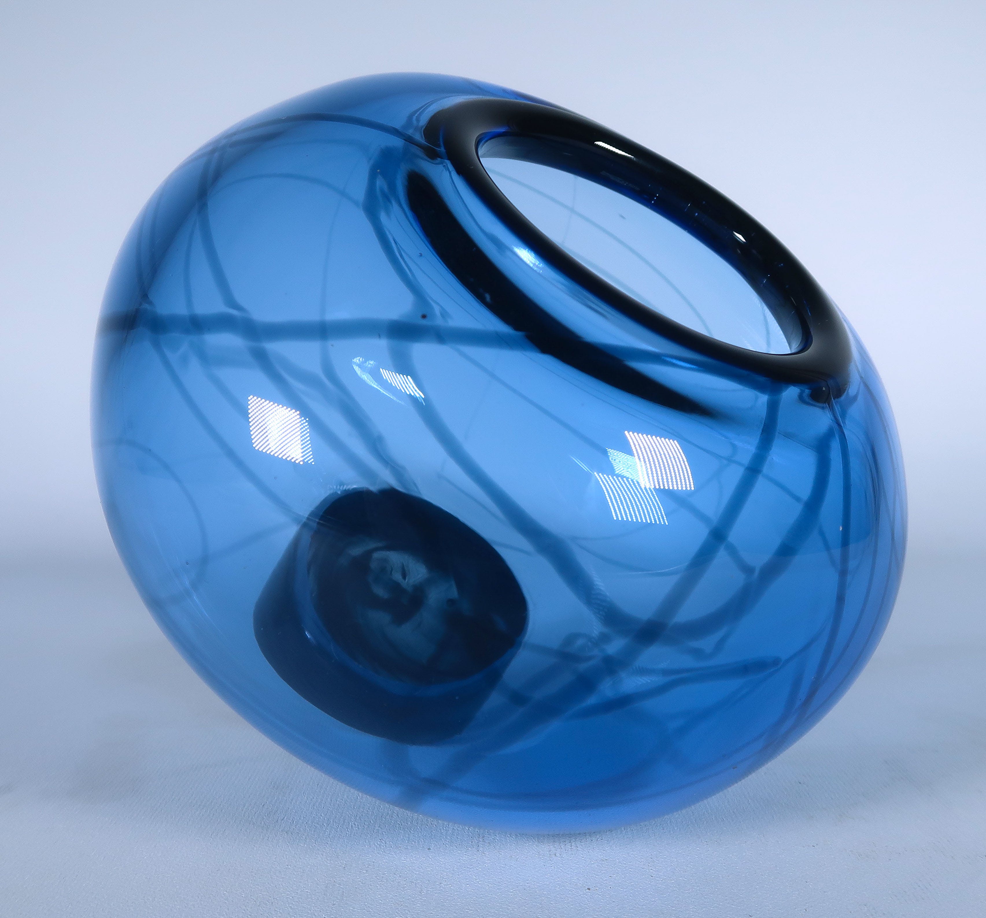 Lia Koster - Glas, Vaas ''Blue Sky'' kopen? Bied vanaf 80!