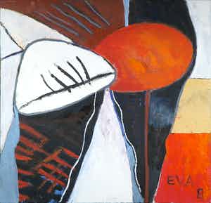 Philip Vencken - Olieverf op doek, Eva (Groot) verkocht voor € 1!