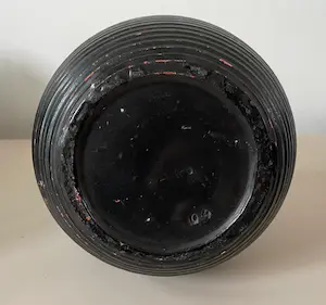 ADCO - Zwarte Ribbelvaas model 1014 kopen? Bied vanaf 1!