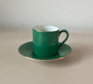 Niet of onleesbaar gesigneerd - Gebr. Schönau Hüttensteinach - Acht Art Deco Mokka kop- en schotels kopen? Bied vanaf 1!