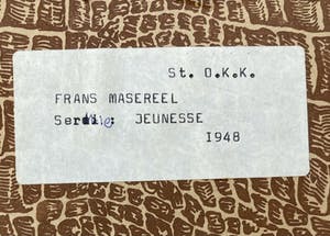 Frans Masereel - Jeunesse kopen? Bied vanaf 40!