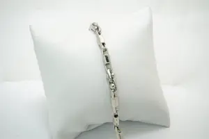 15 - 18 karaats witgouden massief fantasie armband versierd met bolletjes kaufen? Bieten Sie von 1900!