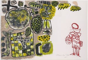 Corneille - Litho, Zonder titel, uit Femme de Nuit et d'Aube - Ingelijst kopen? Bied vanaf 200!