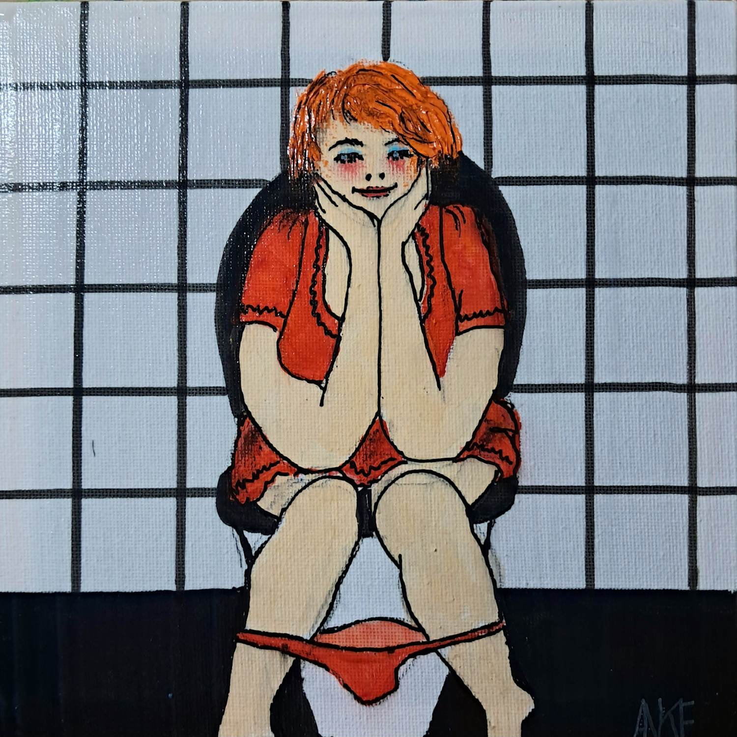 Anke Peddemors - Op de pot dame rood kopen? Bied vanaf 28!