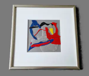 Jan Verschoor - een zeldzame gem. techniek (kunststof/verf) collage - expo museum jan vd Togt kopen? Bied vanaf 540!