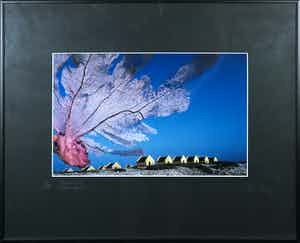 Paul Huf - Foto, Bonaire, Slave Huts- Ingelijst verkocht voor € 35!