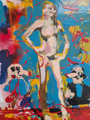 Peter Klashorst - Gemengde techniek - Bar Soi Cowboy - Handgesigneerd !!! kopen? Bied vanaf 50!