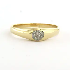 14k gouden ring met roos geslepen diamant tot. 0.15ct – G/H - SI kaufen? Bieten Sie von 310!