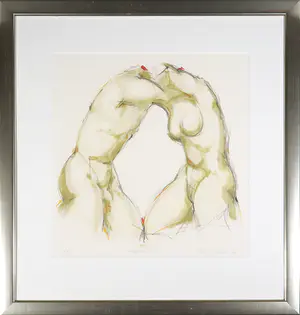 Kees Verkade - Litho, Weerzien - Ingelijst kopen? Bied vanaf 250!