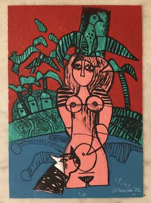 Corneille - Titel Onbekend - Zeefdruk 1982 - Oplage 29/40 verkocht voor € 175!