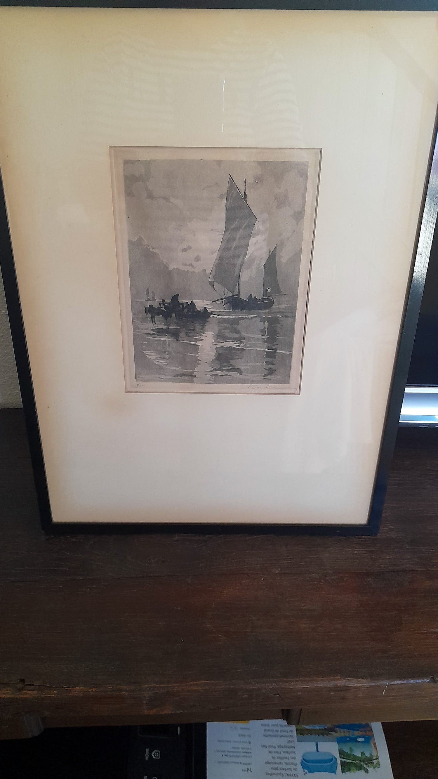 Niet of onleesbaar gesigneerd - Zeezicht met zeilboot kopen? Bied vanaf 1!