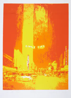 Niet of onleesbaar gesigneerd - Zeefdruk, Little city kopen? Bied vanaf 1!