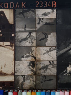 Flavio Piras - Gemende techniek , “Voyage” – 1994 - ingelijst – 126 x 118 cm. kopen? Bied vanaf 1!