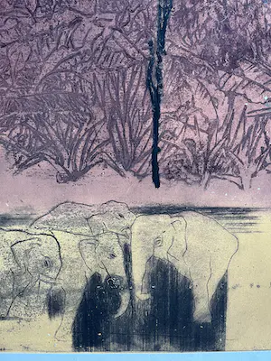 Ru van Rossem - "Jungle Tocht" - Gesigneerd werk - 1997 - 15/35 - Kleine oplage kopen? Bied vanaf 165!