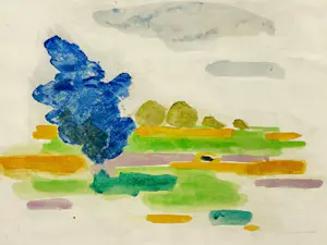 Joop Kropff - Landschap met boom kaufen? Bieten Sie von 50!