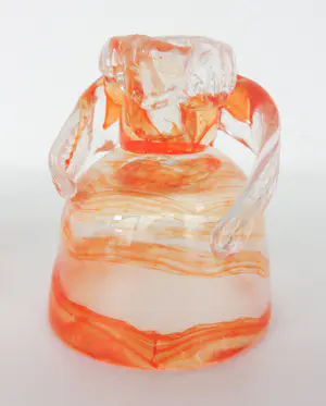 Yvon Trossèl - Drie gekleurde glazen jurkje's kopen? Bied vanaf 100!