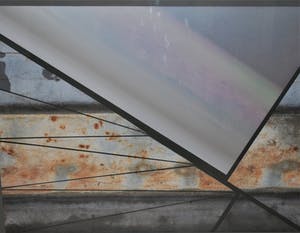 John Spek - Geschonden land III - grote metalen rvs collage kopen? Bied vanaf 125!