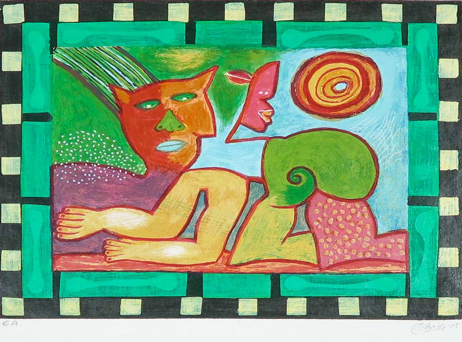 Clemens Briels - Zeefdruk, Zonder titel verkocht voor € 1!