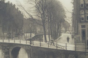Willem Witsen - Amsterdams stadsgezicht met gracht en brug. kopen? Bied vanaf 30!