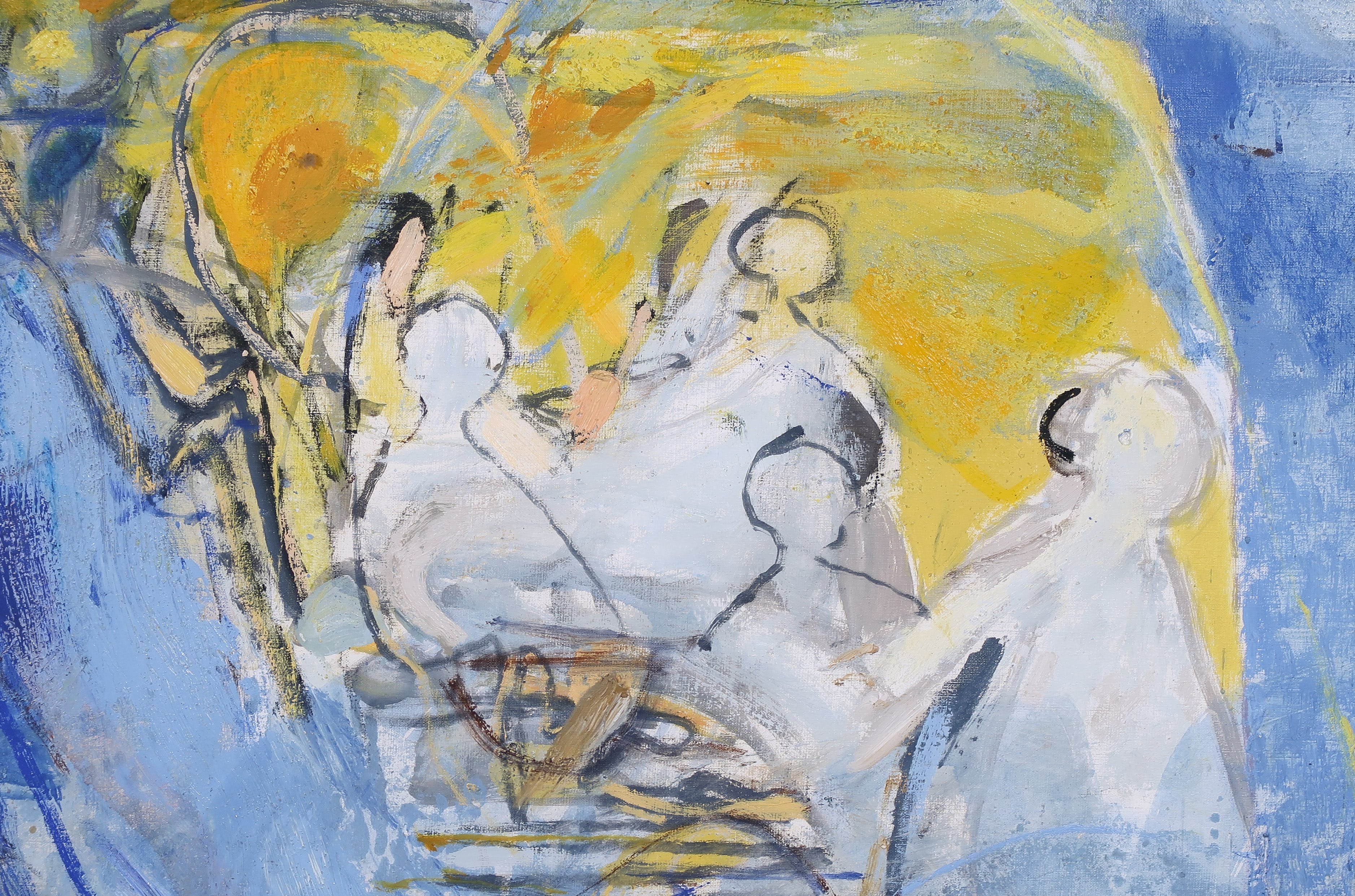 Joel Dabin - Olieverf op doek, Zonder titel - Ingelijst (Groot) kopen? Bied vanaf 500!