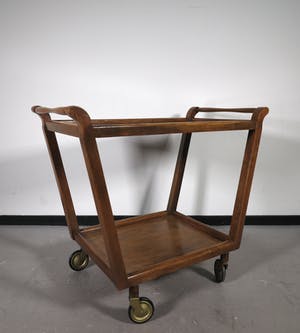 Niet of onleesbaar gesigneerd - Hout, Vintage Theewagen kopen? Bied vanaf 1!