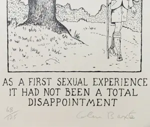 Glen Baxter - As a first sexual experience…, litho kopen? Bied vanaf 60!