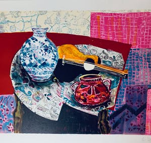 Wendy Chazin - Still-life with violin and vase kopen? Bied vanaf 23!