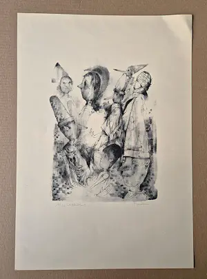 Dirkje Kuik - Grote gedetailleerde Litho "Pinocchio" - bep. oplage (100) - potloodgesigneerd kopen? Bied vanaf 39!
