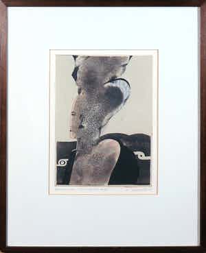 Carlo Berté - Aquatint/Kleurenets, Per il gentile Harm (voor aardige Harm) verkocht voor € 50!