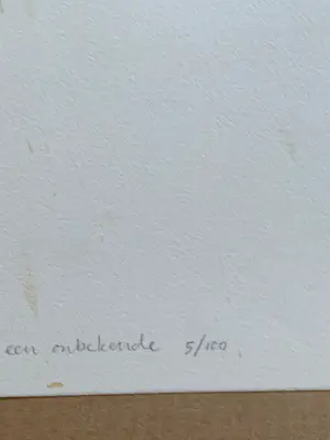 Manuel Kurpershoek - Linosnede `Een onbekende` kopen? Bied vanaf 20!