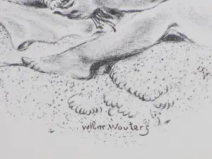 Wilm Wouters - Baadsters aan de kust - Litho kopen? Bied vanaf 35!