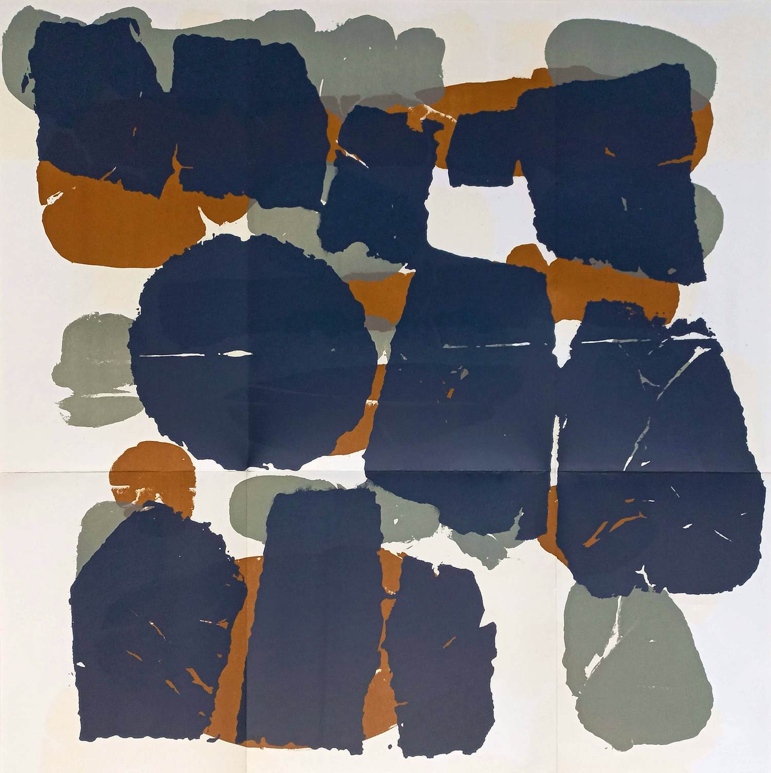 Raoul Ubac - Abstracte compositie, originele litho kopen? Bied vanaf 55!