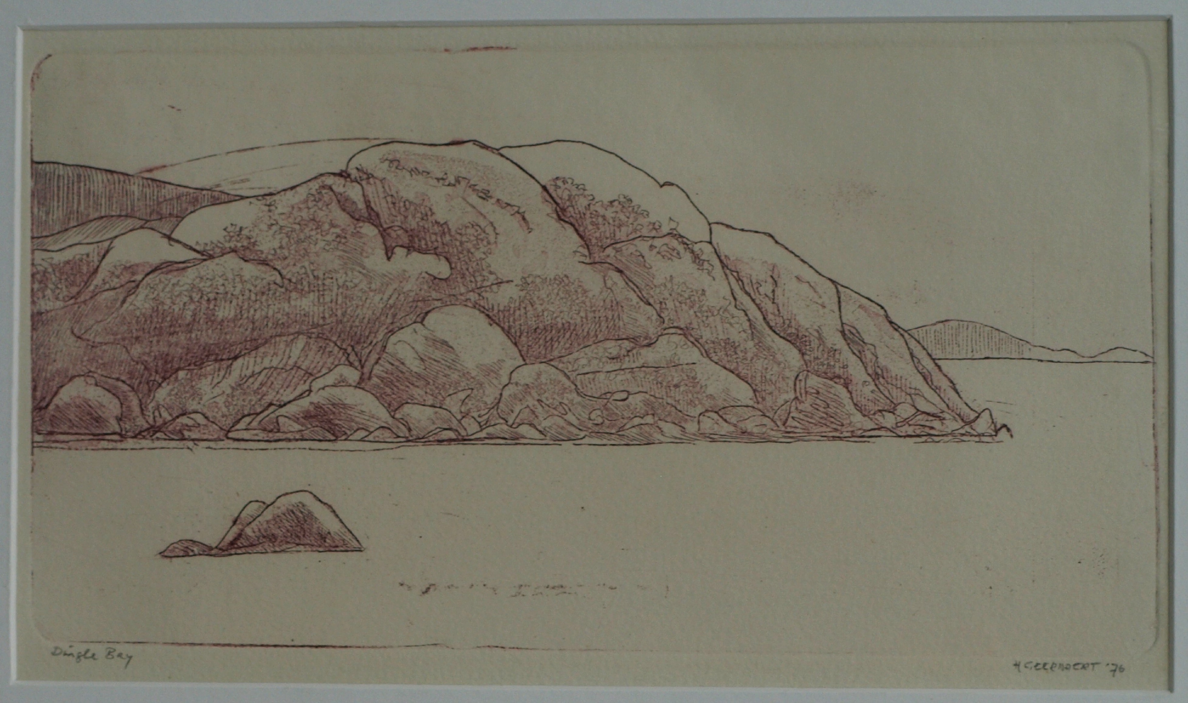 Hans Geernaert - Ets , Dingle Bay, Ierland – gesigneerd & ingelijst – 1976 kopen? Bied vanaf 10!