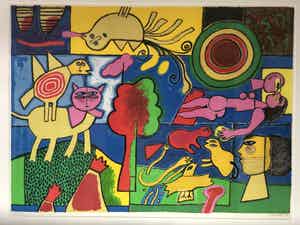 Corneille - Corneille – Autour de L’arbre Magique verkocht voor € 800!