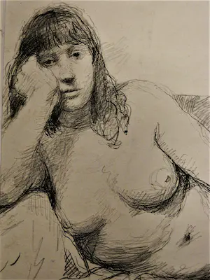 Aat Veldhoen - TWEE(2) Rotaprenten "donkere vrouw" & "Diny" potloodgesigneerd kopen? Bied vanaf 48!