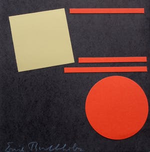 Erich Buchholz - Handgesigneerde collage in boekje - 1965 kopen? Bied vanaf 450!