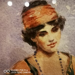 William Henry Margetson - vrouw spelend op een romantische gitaar kopen? Bied vanaf 500!