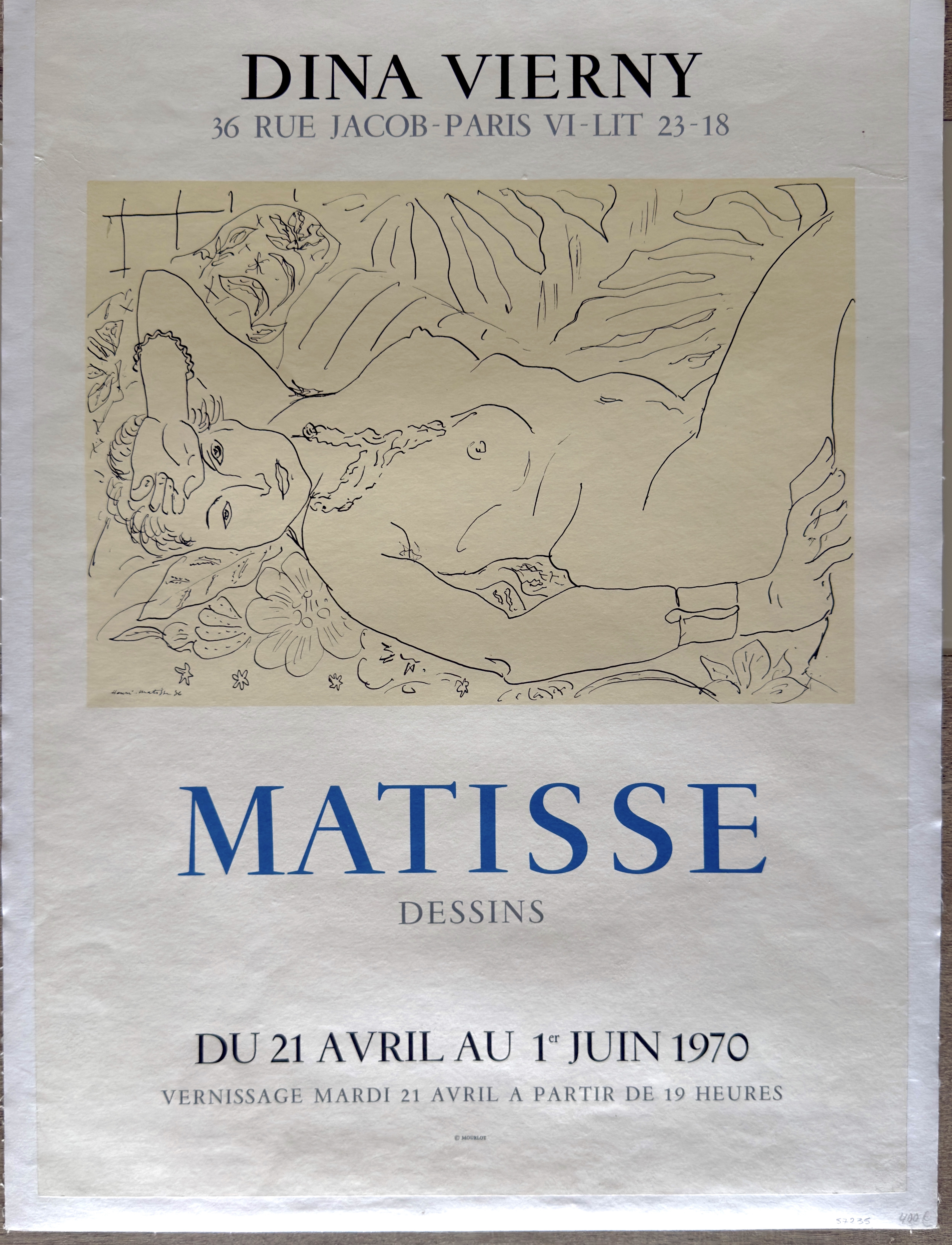 Henri Matisse - Affiche originale 1970 – Galerie Dina Vierny – Dessins – Mourlot – Affiche en... kaufen? Bieten Sie von 225!