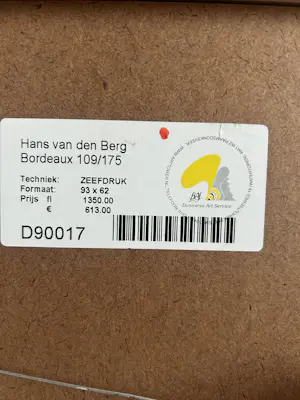 Hans van den Berg - Bordeaux kopen? Bied vanaf 180!