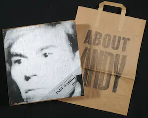 Nat Finkelstein - Andy Warhol - A catalogue as multiple (box) + een papieren About Andy tas kopen? Bied vanaf 1!