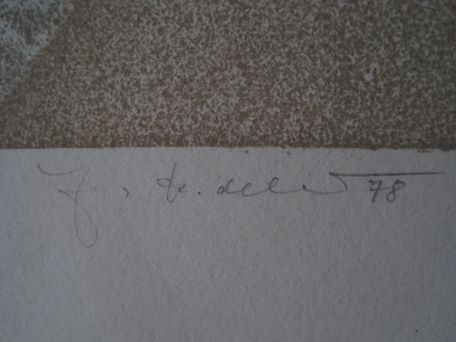 Georg Hadeler - Dromerig Grafisch werk van Georg Hadeler (1939-) gesigneerd kopen? Bied vanaf 1!