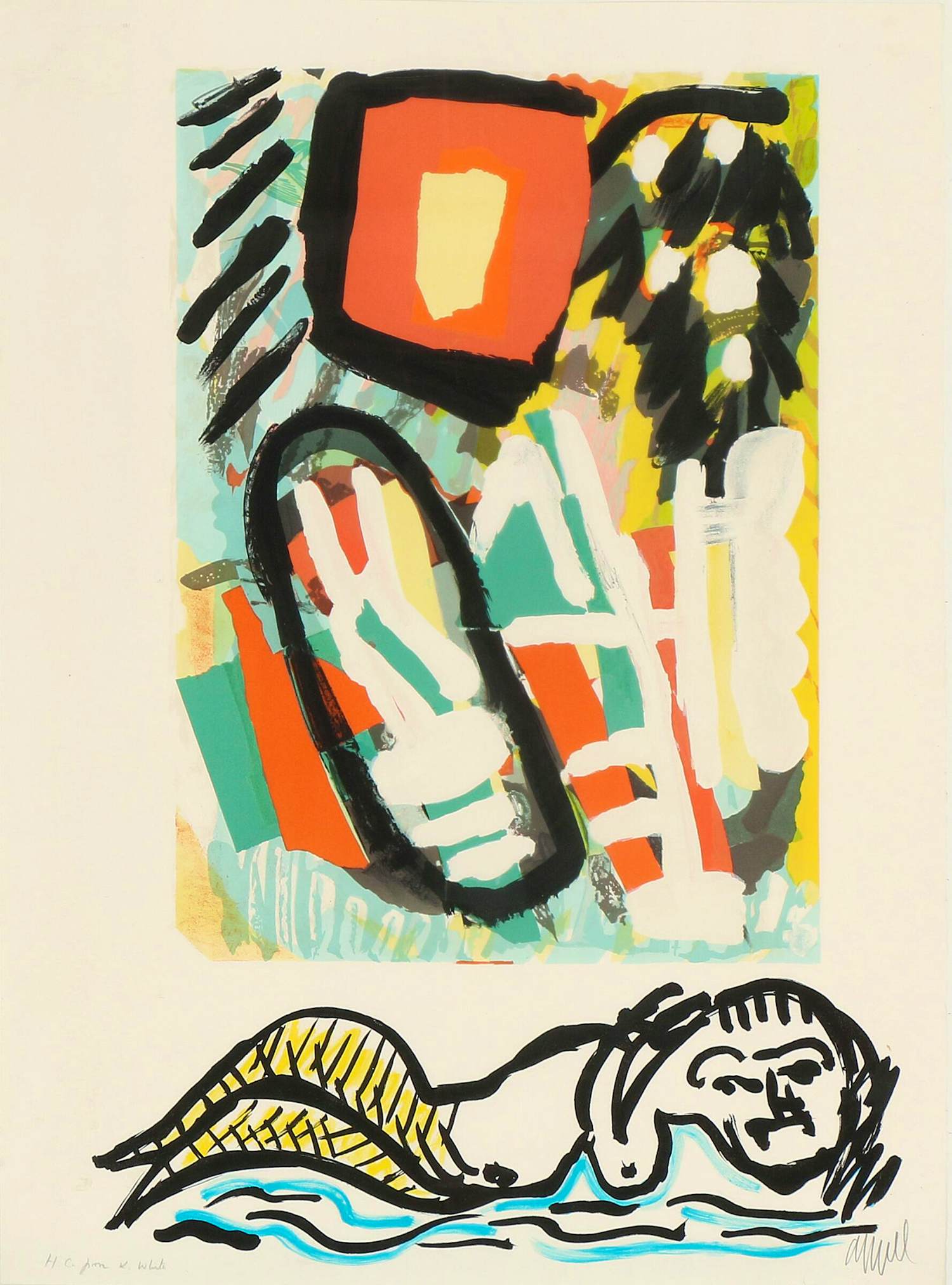Karel Appel - Mermaid - Tantrika kopen? Bied vanaf 895!