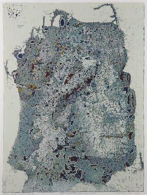 Hans Luiken - Linosnede, Old cultures are dying II - Ingelijst kopen? Bied vanaf 50!