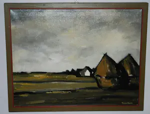 Pieter de Bodt - Landschap Brabant - olieverfschilderij kopen? Bied vanaf 175!
