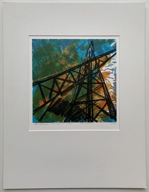 Bob Kemper - kleurenzeefdruk | 'Brandtoren II' | 1988 kopen? Bied vanaf 50!