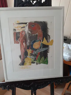 John Lie a Fo - Zeefdruk, Titel, Apari leoni des drien. kopen? Bied vanaf 40!