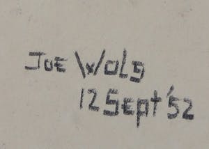 Joe Wols - Krijttekening, Portret jonge man kopen? Bied vanaf 1!